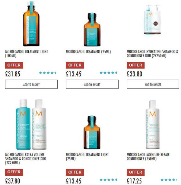 HQhair MOROCCANOIL 全线洗发护发
