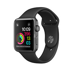 Apple 苹果 Watch Series 2 智能手表（42mm黑色运动表带）