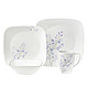 限中亚Prime会员：Corelle 康宁餐具 16-Piece Square Jacaranda Dinnerware Set 16件 方盘套装