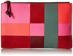 Fossil Large Pouch-Bright Patchwork