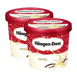 Häagen·Dazs 哈根达斯 香草口味冰淇淋 87g*2盒*7件