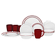 限中亚Prime会员：Corelle 康宁餐具 Livingware Dinnerware 20-Piece Set 20件套 红色