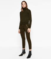 限尺码：ZARA 01889242507 女士紧身休闲裤