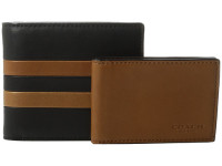 新低价：COACH 蔻驰 Modern Varsity Stripe Compact ID 男士钱包