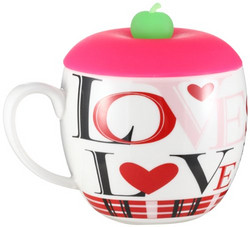 雅诚德艾美苹果杯E365(LOVE-红色)