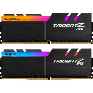 G.SKILL 芝奇 幻光戟系列 DDR4 3200MHz RGB 台式机内存 灯条 黑色 16GB 8GBx2 F4-3200C16D-16GTZR