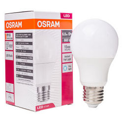 【京东超市】欧司朗（OSRAM）LED灯泡球泡6.8W E27大口 日光色 白光