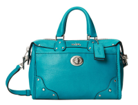 新低价：COACH 蔻驰 Crackle Leather Rhyder 24 女士手提斜挎包
