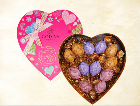 Godiva 歌帝梵挚爱恋心12颗粒巧克力礼盒装a004 什么值得买