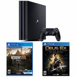 PS4 Pro 1TB + 《生化危机7》 +《《杀出重围:人类分裂》