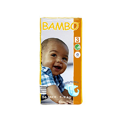 BAMBO 班博 绿色生态 婴儿纸尿裤3号(5-9公斤) 56片