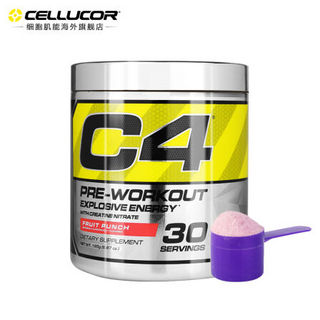 CELLUCOR 细胞肌能 C4金属能量氮泵营养粉 195g*6