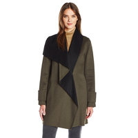 Calvin Klein CW655983 女士双面绒羊毛混纺大衣