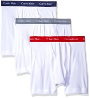 限M码、凑单品：Calvin Klein Classic Boxer 男士平角内裤 3条装
