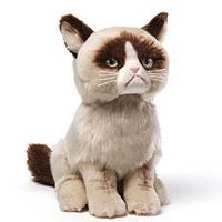 GUND Grumpy Cat  暴躁猫 毛绒动物玩具  23cm