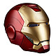 Marvel Legends Authentic Iron Man Costume Cosplay Helmet Replica With LED Light Up Eyes, Electronic Sound Effects & Detachable Magnetized Faceplate, Red & Gold, One Size, Adjustable, Ages 15+