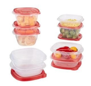 Rubbermaid 食物保鲜盒套装 780ml*5个+435ml*5个