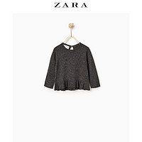 ZARA 儿童褶边下摆针织衫 02162552802