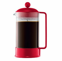 bodum 巴西法压壶 咖啡壶 红色 (1L)