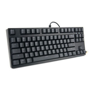 GANSS 迦斯 GS 87 87键 有线机械键盘 黑色 Cherry红轴 单光