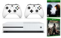 Microsoft 微软 Xbox One S 1TB 游戏主机+额外手柄+《丧尸围城3》+《Halo 5》