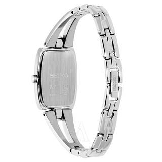 SEIKO 精工 SUP083 女士石英手表 17mm 贝母盘 银色不锈钢带 酒桶形
