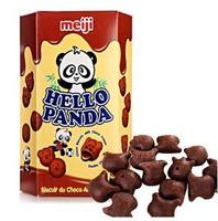 PLUS会员、有券的上：meiji 明治 小熊饼干双重巧克力 50g