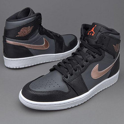 NIKE 耐克 AIR JORDAN1 RETRO HIGH新扣碎男子鞋篮球鞋554724-110白色