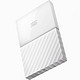 西部数据（WD）New My Passport 1TB 2.5英寸 闪耀白 移动硬盘 WDBYNN0010BWT-CESN