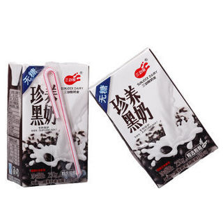 三剑客 珍养黑奶 粗粮无蔗糖牛奶饮品 250ml*8 