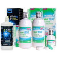  Alcon 爱尔康 傲滴恒润 多功能护理液 300ml+300ml+120ml+雅培智护300ml