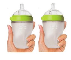 comotomo 可么多么 宽口径 硅胶奶瓶 250ml 两只装 