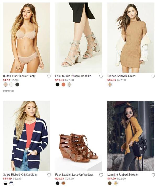 FOREVER 21美国官网 特价区 女装 男装 儿童服饰