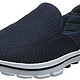 Skechers 斯凯奇 GO WALK 3系列 男 轻质一脚蹬健步鞋 53980/N VW 海军蓝色/白色 41 (US 8)