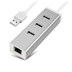 UNITEK 优越者 USB2.0转网线接口+HUB