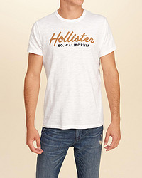 HOLLISTER 徽标图案 T 恤