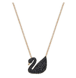SWAROVSKI 施华洛世奇 Iconic Swan 5204134 大号 黑天鹅项链 