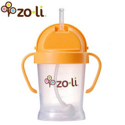Zoli 儿童水杯吸管杯 180ml(橙色)