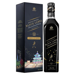 JOHNNIE WALKER 尊尼获加 黑牌12年威士忌 黑方 城市限量版 700ml*3瓶+凑单品