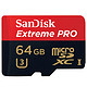 闪迪（SanDisk）至尊超极速移动MicroSDXC UHS-I存储卡 TF卡 64GB Class10 读速95MB/s 写速90MB/s，赠读卡器