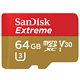 闪迪（SanDisk）至尊极速移动MicroSDXC UHS-I存储卡 TF卡 64GB Class10 读速90MB/s 写速60MB/s