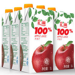 Huiyuan 汇源 果汁 青春版 100%苹果汁 1L*5盒