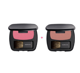 bareMinerals 天然矿物质腮红 The One+The Faux Pas 6g*2个