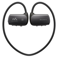 索尼（SONY）可穿戴式运动防水耳机mp3播放器 NWZ-WS615/W (黑色) 蓝牙智能 16G