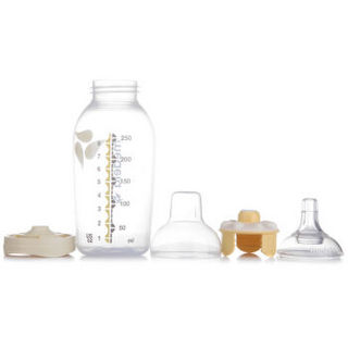 美德乐(Medela)奶瓶 玻璃材质多功能保鲜储奶瓶 新生婴儿宝宝标准口径250ml
