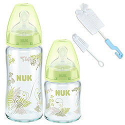 NUK 新生儿 宽口玻璃奶瓶套装 *2件