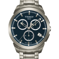 TISSOT 天梭 T-Sport系列 T069.417.44.041.00 男士时装腕表 43mm 黑色 银色 钛金属