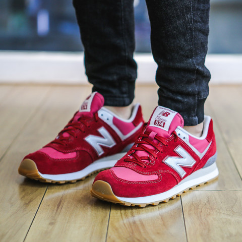 New Balance/NB 574男鞋新年红复古跑步鞋ML574HRT/HRM多少钱-什么值得买