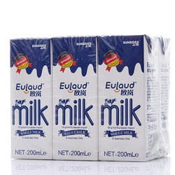 SUNSIDES 上质 全脂牛奶 200ml*6盒