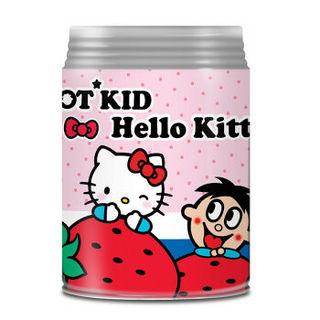 Want Want 旺旺 铁罐 Hello Kitty版 牛奶糖 草莓味 518g